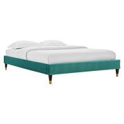 Modway MOD-6873 Elise Twin Performance Velvet Platform Bed