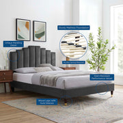 Modway MOD-6874 Elise Full Performance Velvet Platform Bed