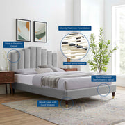 Modway MOD-6874 Elise Full Performance Velvet Platform Bed