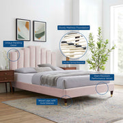 Modway MOD-6874 Elise Full Performance Velvet Platform Bed