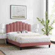 Modway MOD-6877 Elise Full Performance Velvet Platform Bed