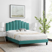 Modway MOD-6877 Elise Full Performance Velvet Platform Bed