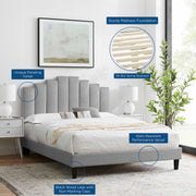 Modway MOD-6878 Elise King Performance Velvet Platform Bed