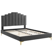 Modway MOD-6879 Elise Twin Performance Velvet Platform Bed