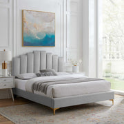 Modway MOD-6879 Elise Twin Performance Velvet Platform Bed