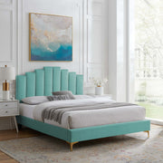 Modway MOD-6879 Elise Twin Performance Velvet Platform Bed