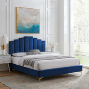 Modway MOD-6879 Elise Twin Performance Velvet Platform Bed
