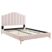 Modway MOD-6879 Elise Twin Performance Velvet Platform Bed