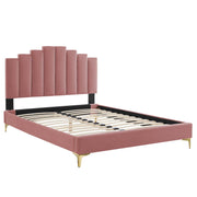 Modway MOD-6880 Elise Full Performance Velvet Platform Bed