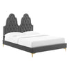 Modway MOD-6931 Alexandria Tufted Performance Velvet Twin Platform Bed