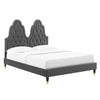 Modway MOD-6938 Alexandria Tufted Performance Velvet King Platform Bed