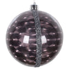 Vickerman Mt190217 6" Black Glitter Reflector Ornament 2/Bag