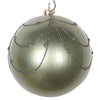 Vickerman Mt194523D 4" Wrought Iron Candy Finish Curtain Ornament With Glitter Accents 4/Bag