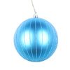 Vickerman Mt211512D 4" Turquoise Matte Glitter Ball Christmas Ornament 4 Pieces Per Bag