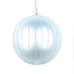 Vickerman Mt211540D 4" Frosty Mint Matte Glitter Ball Christmas Ornament 4 Pieces Per Bag