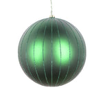 Vickerman Mt211924D 6" Emerald Matte Glitter Ball Christmas Ornament 2 Pieces Per Bag