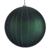 Vickerman Mt211974D 6" Midnight Green Matte Glitter Ball Christmas Ornament 2 Pieces Per Bag