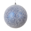 Vickerman Mt220502 6" Blue Matte Snow Covered Ornament 2 Per Bag.