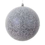 Vickerman Mt220531 6" Midnight Blue Matte Snow Covered Ornament 2 Per Bag.