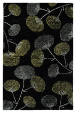 Montage Collection MTG05-02 Black Area Rug