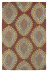 Kaleen Rugs Montage Collection MTG08-25 Red Area Rug