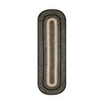 Homespice Decor 571724 11" x 36" Table Runner Oval Manchester Jute Braided