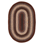 Homespice Decor 303240 4' x 6' Oval Montgomery Ultra Durable Braided Rug