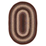Homespice Decor 300249 27" x 45" Oval Montgomery Ultra Durable Braided Rug