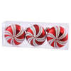 Vickerman N100725 3.75" Candy Cane Flat Ball Ornament 3 Per Box