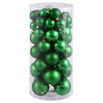 Vickerman N112204A 1.5"-2" Green Shiny And Matte Ball Ornament 50 Per Box