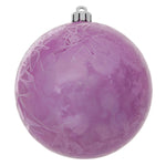Vickerman N141309Dv 6" Orchid Pink Crackle Ball Christmas Ornament 4 Per Bag