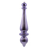 Vickerman N150886Dsv 14" Lavender Shiny Finial Drop Christmas Ornament Uv Treated With Drilled And Wired Cap 2 Per Bag