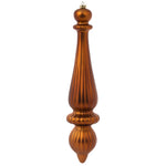 Vickerman N150888Dmv 14" Copper Matte Finial Drop Christmas Ornament Uv Treated With Drilled And Wired Cap 2 Per Bag