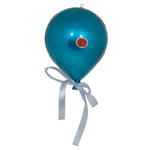 Vickerman N169612 7.5" Turquoise Dot Balloon Christmas Ornament 3 Per Bag