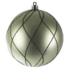 Vickerman N170623D 4" Wrought Iron Matt Glit Swirl Ball 4/Box