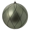 Vickerman N170723D 6" Wrought Iron Matt Glit Swirl Ball 3Bx