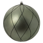 Vickerman N170723D 6" Wrought Iron Matt Glit Swirl Ball 3Bx
