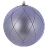 Vickerman N170734D 6" Lilac Matt Glit Swirl Ball 3Bx