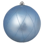 Vickerman N170829D 8" Periwinkle Matte Glitter Swirl Ball