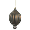 Vickerman N174675D 6.3" X 3.5"  Chocolate Matte Lantern Ornament With Drilled And Wired Caps Comes 4/Bag