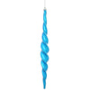 Vickerman N175102D 14.6" Blue Shiny Spiral Icicle Christmas Ornament Pack Of 2