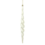 Vickerman N175138D 14.6" Champagne Shiny Spiral Icicle Christmas Ornament Pack Of 2