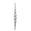 Vickerman N175187D 14.6" Pewter Shiny Spiral Icicle Christmas Ornament Pack Of 2