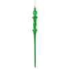 Vickerman N175304D 15.7" Green Shiny Icicle Ornament With Drilled And Wired Caps Comes 3/Box