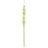 Vickerman N175354D 15.7" Celadon Shiny Icicle Ornament With Drilled And Wired Caps Comes 3/Box