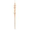 Vickerman N175358D 15.7" Rose Gold Shiny Icicle Ornament With Drilled And Wired Caps Comes 3/Box