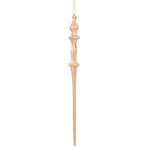 Vickerman N175358D 15.7" Rose Gold Shiny Icicle Ornament With Drilled And Wired Caps Comes 3/Box