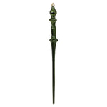 Vickerman N175364D 15.7" Moss Green Shiny Icicle Ornament With Drilled And Wired Caps Comes 3/Box