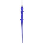 Vickerman N175366D 15.7" Purple Shiny Icicle Ornament With Drilled And Wired Caps Comes 3/Box