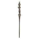 Vickerman N175384D 15.7" Gunmetal Shiny Icicle Ornament With Drilled And Wired Caps Comes 3/Box